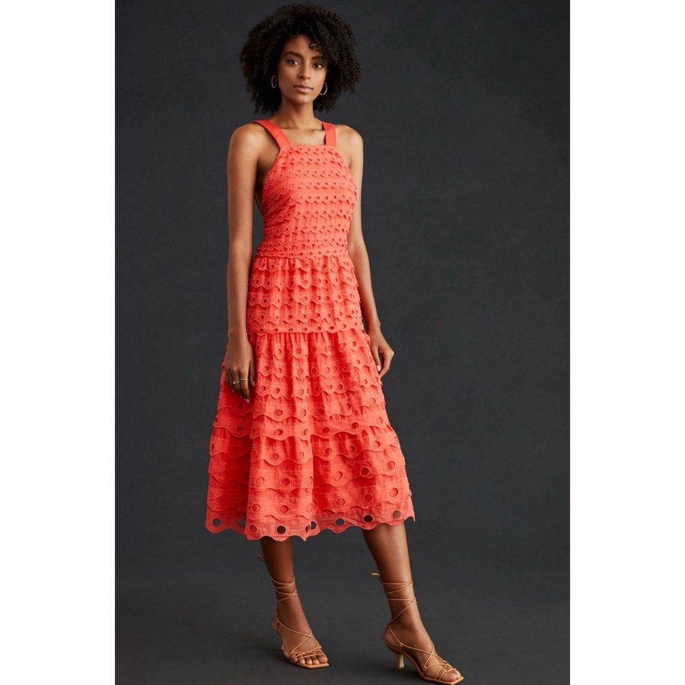 ANTHROPOLOGIE Lace Tiered Dress